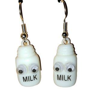 Super cute milk earrings